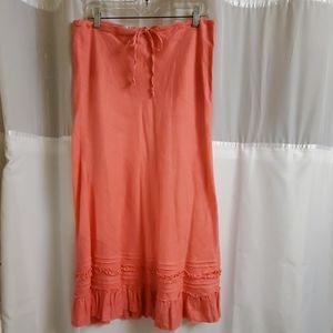 LInen skirt size 8 fits more like a 10 to 12